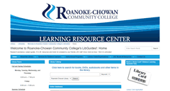 Desktop Screenshot of libguides.roanokechowan.edu